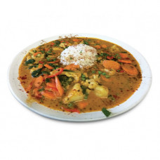 47 Indisches Gemüsecurry mit Basmati Reis