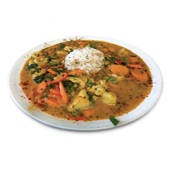 47 Indisches Gemüsecurry mit Basmati Reis