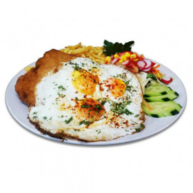 21 Schnitzel mit Spiegelei