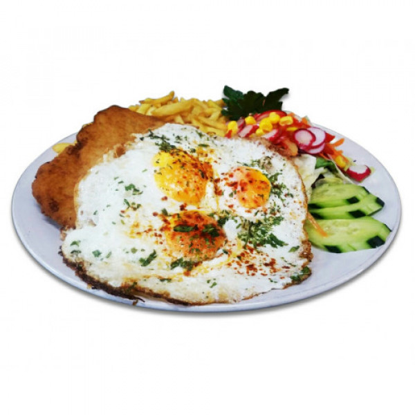 21 Schnitzel mit Spiegelei